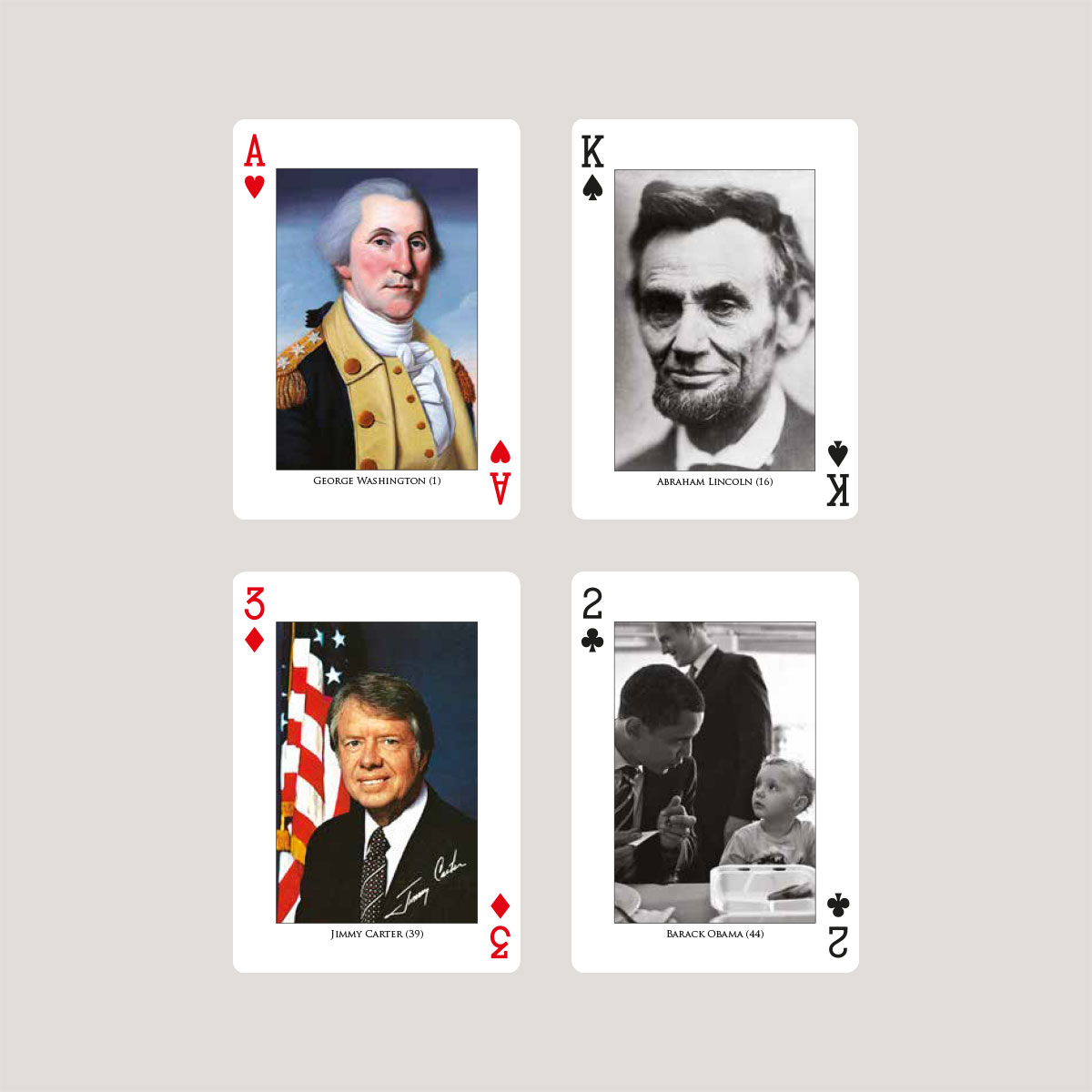Carte Da Gioco Bicycle US Presidents Collector Edition: Mazzo Blu Con 44 Presidenti